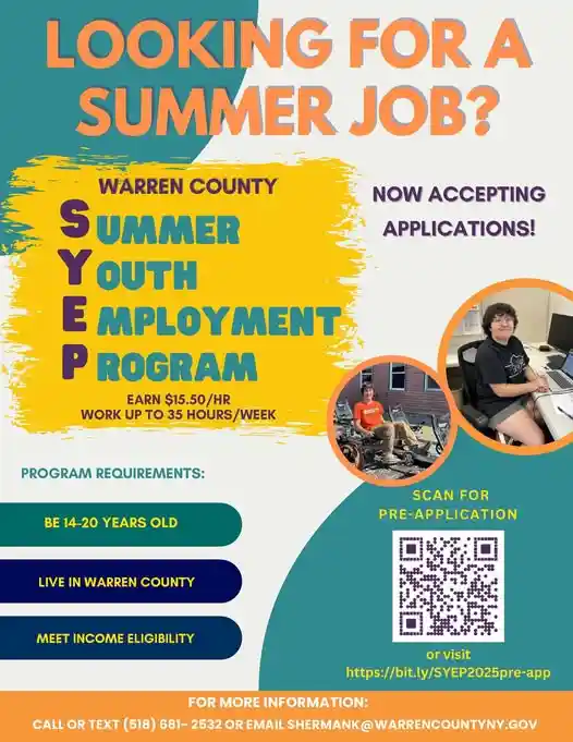 Looking for a Summer Job- Warren County